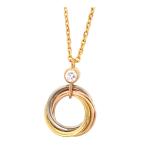 ショッピングカルティエ カルティエ トリニティ ネックレス B7223500 Au750 (K18YG K18WG K18PG) レディース CARTIER [美品] 中古 【ジュエリー】