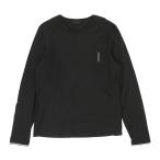 モンクレール MAGLIA GIROCOLLO マグリア ロゴ ロングスリーブ Tシャツ 8D715 10 829H8 メンズ ブラック MONCLER 中古 【アパレル・小物】