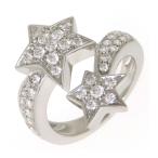 ショッピングau シャネル コメット ダイヤモンド リング #50 J0387 Au750 (K18WG) レディース CHANEL [美品] 中古 【ジュエリー】