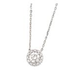 グラフ アイコン ラウンド ダイヤモンド ネックレス RGP619 Au750 (K18WG) レディース GRAFF 中古 【ジュエリー】