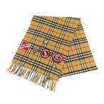 ショッピングBURBERRY バーバリー ワッペン ヴィンテージチェック カシミヤ マフラー 8024471 ユニセックス ベージュ BURBERRY 中古 【アパレル・小物】