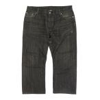 ルイヴィトン ロゴ エンブロイダリー デニムパンツ メンズ ブラック LOUIS VUITTON 中古 【アパレル・小物】