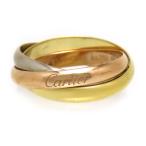 カルティエ トリニティ リング SM #51 Au750 (K18YG K18WG K18PG) レディース CARTIER [美品] 中古 【ジュエリー】