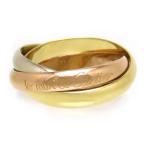 カルティエ トリニティ リング #55 750 (K18YG K18WG K18PG) レディース CARTIER [美品] 中古 【ジュエリー】