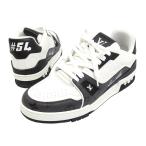 ルイヴィトン LV トレイナー スニーカー モノグラム メンズ ホワイト ブラック LOUIS VUITTON [美品] 中古 【アパレル・小物】