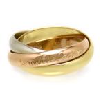 カルティエ トリニティ リング #53 750 (K18YG K18WG K18PG) レディース CARTIER [美品] 中古 【ジュエリー】