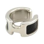 エルメス オランプ イヤーカフ PM H010707CK89 メタル レザー ユニセックス ブラック HERMES 中古 【アパレル・小物】
