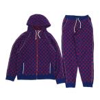  Gucci GG рисунок вязаный выставить жакет :599838 брюки :599843 мужской темно-синий GUCCI б/у [ одежда * мелкие вещи ]