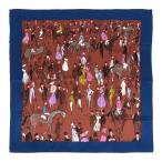 エルメス カレ 90 PADDOK パドック ユニセックス ネイビー HERMES 中古 【アパレル・小物】