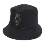 エルメス フレッド パンクH バケットハット ユニセックス ブラック HERMES [美品] 中古 【アパレル・小物】