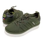 モンクレール adidasコラボ オリジナルス キャンパス スニーカー メンズ カーキ MONCLER 中古 【アパレル・小物】
