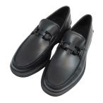 フェラガモ ガンチーニ DAVID ローファー メンズ ブラック Salvatore Ferragamo [美品] 中古 【アパレル・小物】
