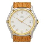 エベル デイト クオーツ E1187141 クオーツ ステンレススティール ゴールドメッキ メンズ ボーイズ EBEL 中古 【時計】