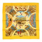  Hermes Calle 90 Tanzanie язык The nia унисекс желтый HERMES [ прекрасный товар ] б/у [ одежда * мелкие вещи ]