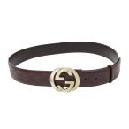  Gucci Inter locking G Guccisima ремень 95/38 114984 унисекс Brown GUCCI б/у [ одежда * мелкие вещи ]