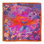  Hermes Calle je Anne FLAMINGO PARTY фламинго вечеринка шарф унисекс Brown многоцветный б/у [ одежда * мелкие вещи ]