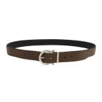  Ferragamo gun chi-ni двусторонний ремень 115 67 9781 00 унисекс Brown черный б/у [ одежда * мелкие вещи ]