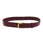  Cartier Must линия C пряжка ремень унисекс бордо CARTIER б/у [ одежда * мелкие вещи ]