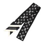  Louis Vuitton частота -BB монограмма Silhouette шарф M97169 унисекс черный LOUIS VUITTON б/у [ одежда * мелкие вещи ]