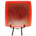 venechi Anne стакан plate красный [piatto8×8-151A] [ длина ] примерно 8cm [ ширина ] примерно 8cm [ высота ] примерно 3cm L kore* утечка ti