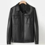 レザージャケットメンズ本革大きいサ...