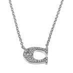 Yahoo! Yahoo!ショッピング(ヤフー ショッピング)コーチ ネックレス COACH ペンダント アクセサリー Cロゴ ラインストーン レディース 91433 SLV シルバー プレゼント