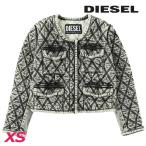 ディーゼル DIESEL キルティングデニムジャケット レディース ヴィンテージウォッシュ加工 ノーカラー DE-VELOP-FS