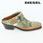 ディーゼル DIESEL ヒールレザーミュールシューズ 靴 メンズ デストロイダメージ加工 キャンバス D-SANTIAGO-MULE-C