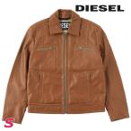 ショッピングレザージャケット ディーゼル DIESEL レザージャケット メンズ 牛革 本革 オーバルDジッププル ジップアップ L-CALE