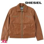 ディーゼル DIESEL レザージャケット メンズ 牛革 本革 オーバルDジッププル ジップアップ L-CALE