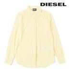 ショッピングdiesel ディーゼル DIESEL 長袖ベルベットシャツ メンズ シルク混 オーバルDワンポイント刺繍ロゴ S-TUCKER