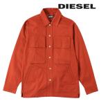 ショッピングdiesel ディーゼル DIESEL 長袖オーバーシャツ メンズ レディース 男女兼用 オーガニックコットン S-DERR