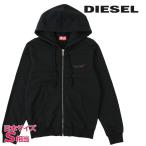ディーゼル DIESEL ジップアップスウェットパーカー メンズ ガーメントダイウォッシュ加工 ロゴプリント S-GINN-HOOD-ZIP-IND