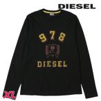 ショッピングdiesel ディーゼル DIESEL 長袖Tシャツ カットソー メンズ クラックプリント スリムフィット ロンT T-DIEGOR-LS-E1