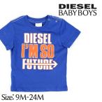 ディーゼルキッズ DIESEL KID 半袖Tシャツ ベビー ボーイ ロゴ 英字プリント 肩スナップボタン ベビー服 子供服 男の子 THOB