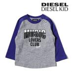 ディーゼルキッズ DIESEL KID 長袖Tシャツ カットソー ベビー ボーイ プリント ラウンドネック ラグラン ロンT 子ども服 ベビー服 男の子 TABREB