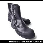 ディーゼルブラックゴールド DIESEL BLACK GOLD ショートブーツ 靴 レディース 本革 レザー マジックテープベルト エンジニアブーツ KALLICHORE