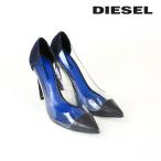 ディーゼル DIESEL ハイヒールパンプス 靴 レディース ポインテッドトゥ スケルトン クリア×デニムミックス ピンヒール D-SLANTY HPDT
