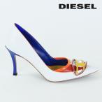 ディーゼル DIESEL レザーハイヒールパンプス 靴 レディース オーバルDメタルロゴ 本革 ピンヒール D-VENUS P