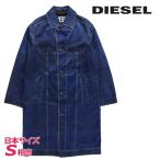ディーゼル DIESEL ロングコート レディース デニム風プリント トロンプルイユ ルーズフィット G-KOEN