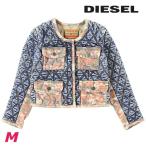 ショッピングdiesel ディーゼル DIESEL パデッドデニムジャケット レディース カモフラージュ柄 切替 DE-VELOP-SP