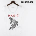 ディーゼル DIESEL Tシャツ カットソー レディース プリント カットオフ 切りっぱなし フレンチスリーブ T-DAPH-G