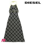 ディーゼル DIESEL マキシワンピース レディース チェック柄 ホルターネック D-MAXIM-C2