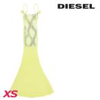 ディーゼル DIESEL マキシキャミソールワンピースドレス レディース プリントインナー レイヤードデザイン モヘヤ混ニット M-OVERLONG