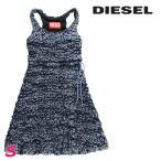 ディーゼル DIESEL ノースリーブデニムワンピース レディース スモッキング Aライン DE-BATE-FS