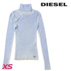 ショッピングdiesel ディーゼル DIESEL 長袖ウールニットセーター レディース ヴィンテージダメージ加工 タートルネック オーバルDメタルロゴ M-ARIBELLE