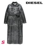 ディーゼル DIESEL デニムシャツワンピース レディース コーティング加工 共布ベルト付き 長袖 ロング丈 ロングコート DE-FLAMINTY-Z-FSB