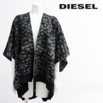 ディーゼル DIESEL ニットケープ レディース 総柄 ニットマント M-NICA-FML