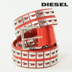 ショッピングdiesel ディーゼル DIESEL レザーベルト メンズ レディース 男女兼用 牛革 本革 Dロゴメタルリベット シングルピン B-DN5