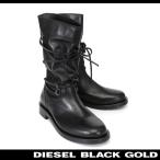 ディーゼルブラックゴールド DIESEL BLACK GOLD レザーブーツ 靴 シューズ メンズ 本革 レザー 編み上げデザイン FW16-FS4